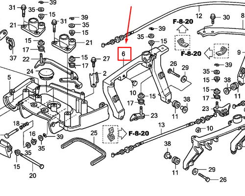 40155-ZY3-000 BRACKET R. SIDE COVER
