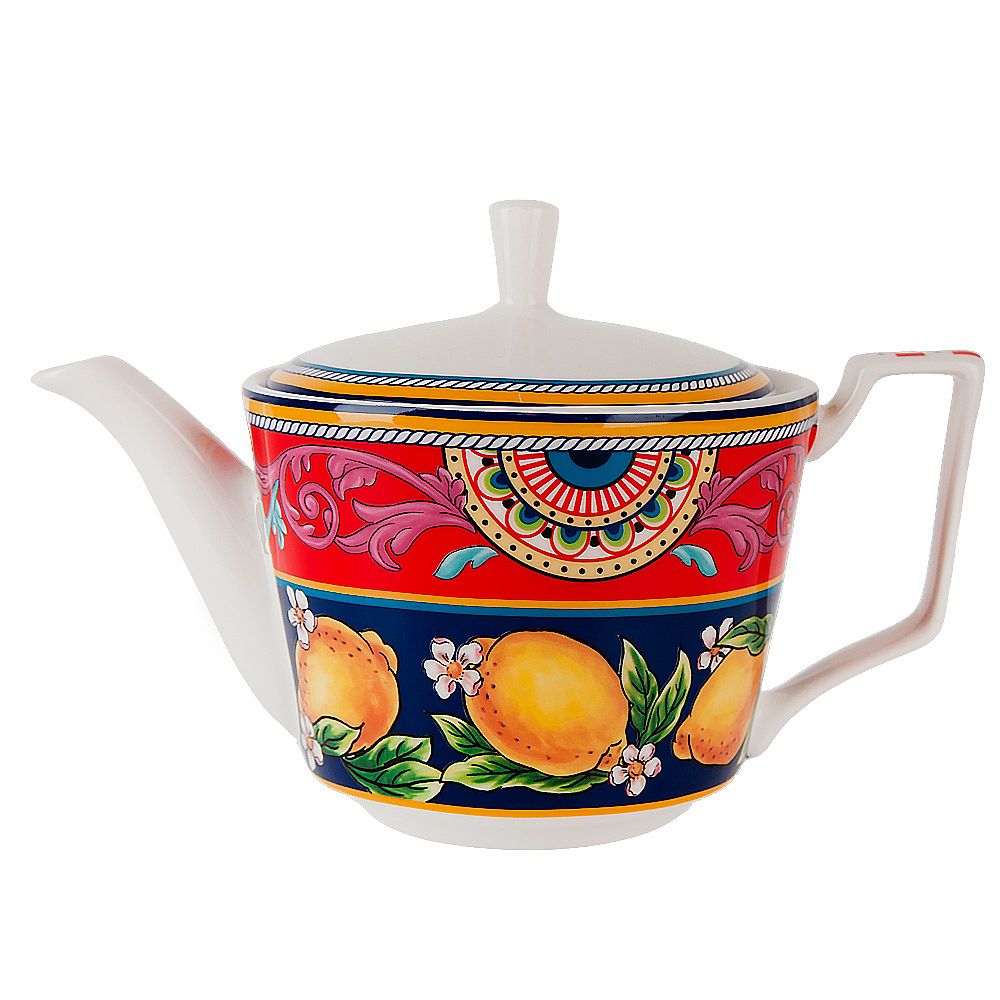 Чайник "Fruttissimo" v=650мл (фарфор) (подарочная упаковка)