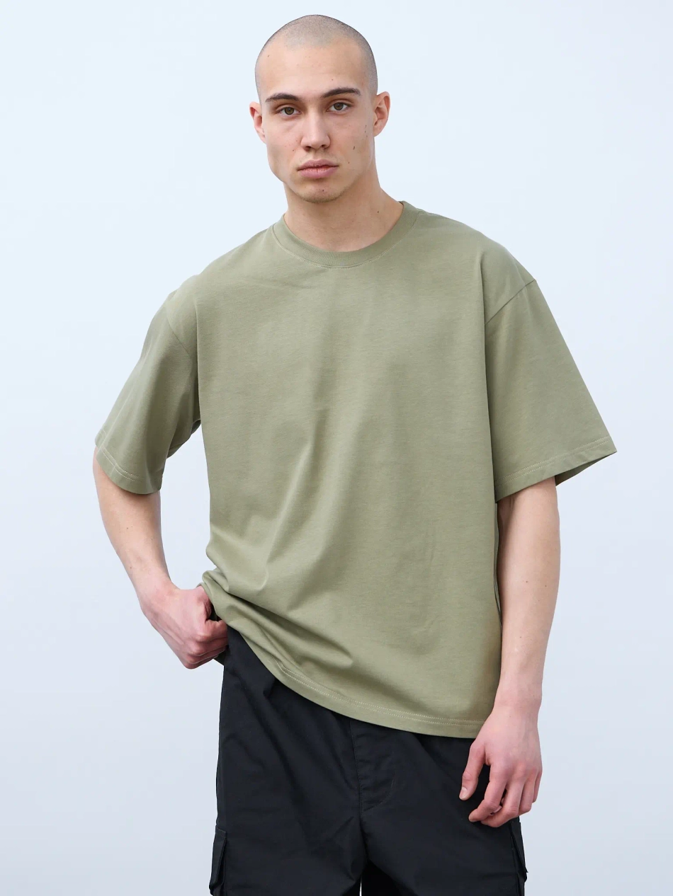 Футболка оверсайз (болотный) 230 г