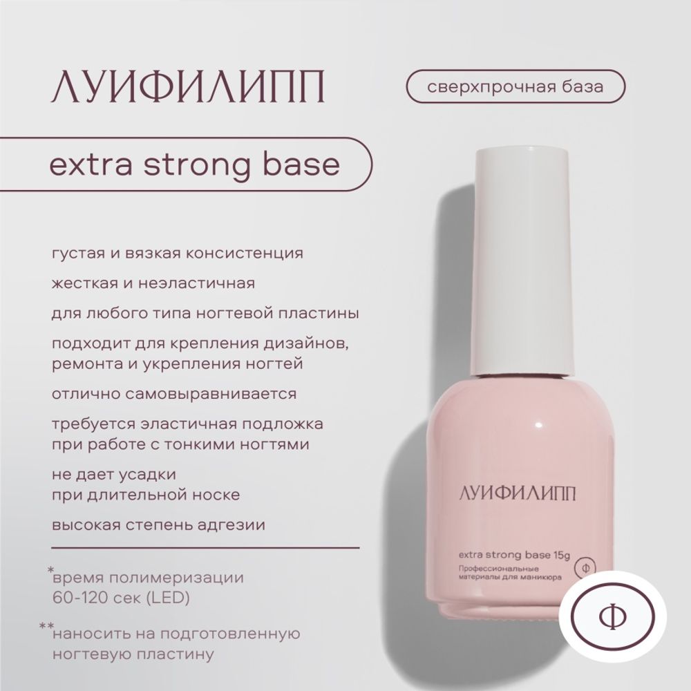 Луи Филипп Extra Strong Base - Базовое покрытие, 15мл