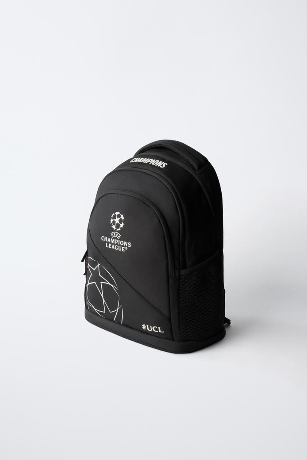 ZARA РЮКЗАК UEFA CHAMPIONS LEAGUE ® GLOW IN THE DARK, ЧЕРНЫЙ