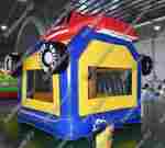 Детский надувной батут "Гараж" с крышей