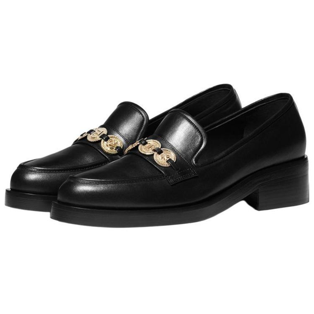 CHANEL Calfskin Women"s Casual Shoes Women"s Black