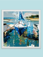 Картина на подрамнике в раме 43*43 см