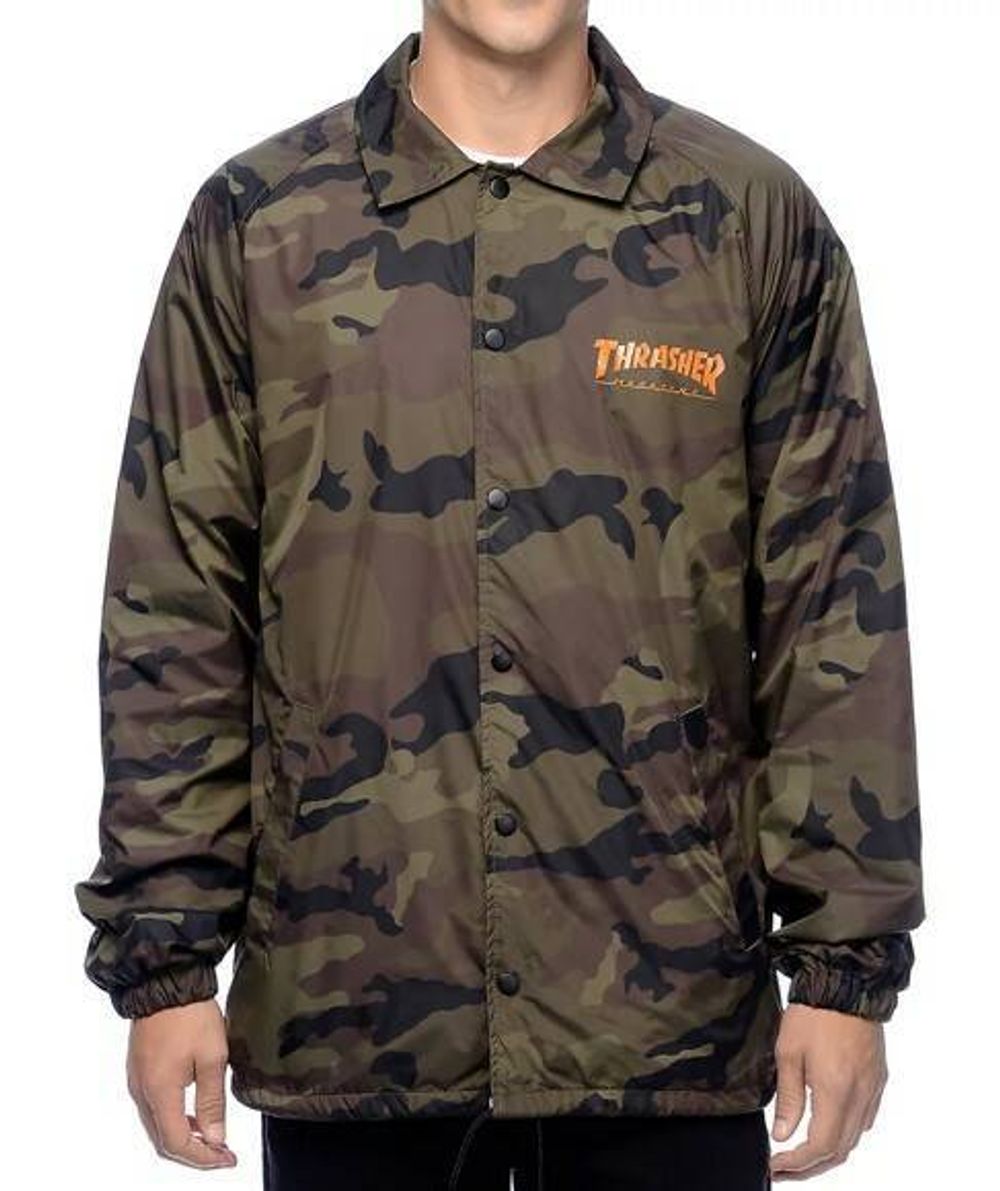 Camo coach jacket new arrivals