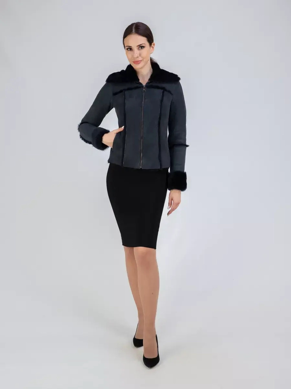 Дубленка натуральная короткая