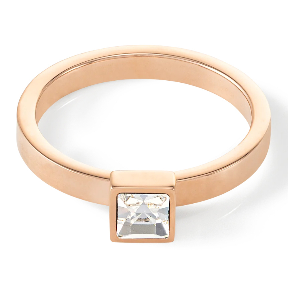 Кольцо Coeur de Lion Crystal-Gold 18 мм 0501/40-1816 56 цвет прозрачный, золотой