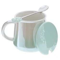 GAEM Кружка с крышкой и ложкой, 350 мл, L13 W10 H12 см, 3в.
