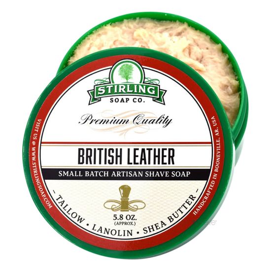 Мыло для бритья Stirling British Leather