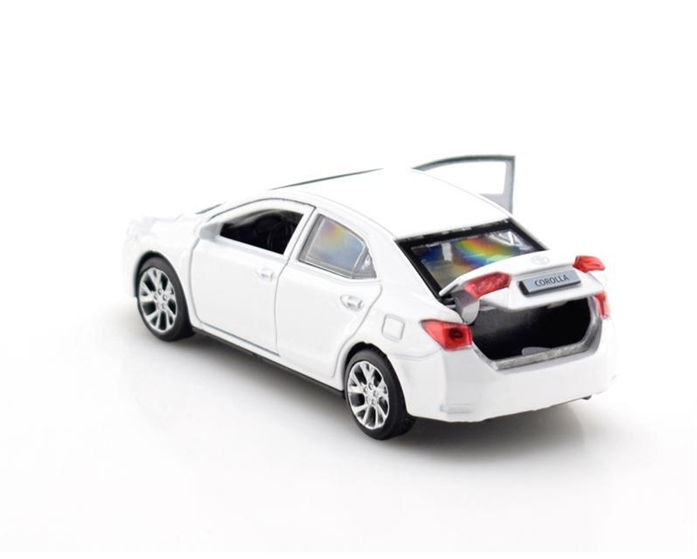 Модель ин. мет. "Toyota Corolla" 12см. открыв.двери, белый, коробка COROLLA-WT (Технопарк)