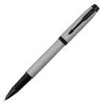 Ручка-роллер PARKER "IM Achromatic Grey BT", корпус серый матовый, нержавеющая сталь, черная, 2127751