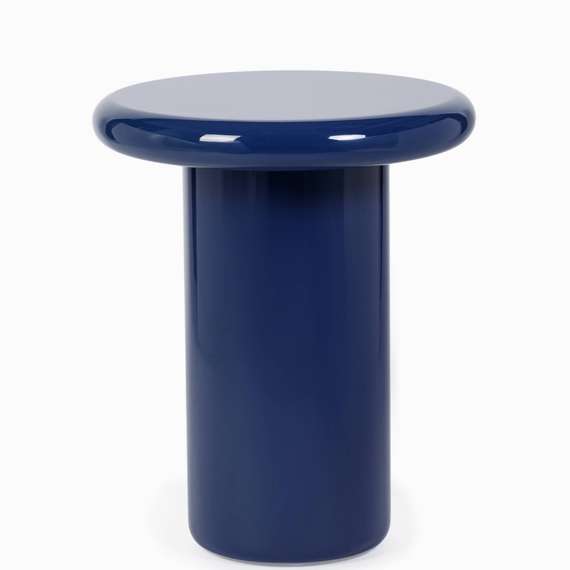 Кофейный стол Stewart Ø45х55 см, синий глянец