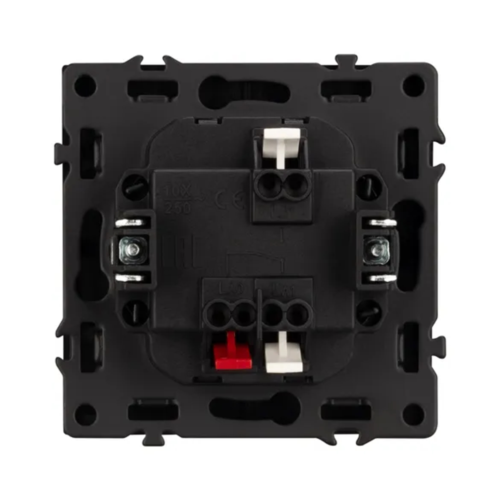 Механизм выключателя одноклавишный проходной SWT-NOBE-MKP1-SFPL-GR (230V, 10A) (Arlight, -) 054248