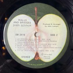 Винтажная виниловая пластинка LP John Lennon Walls And Bridges (USA 1974)