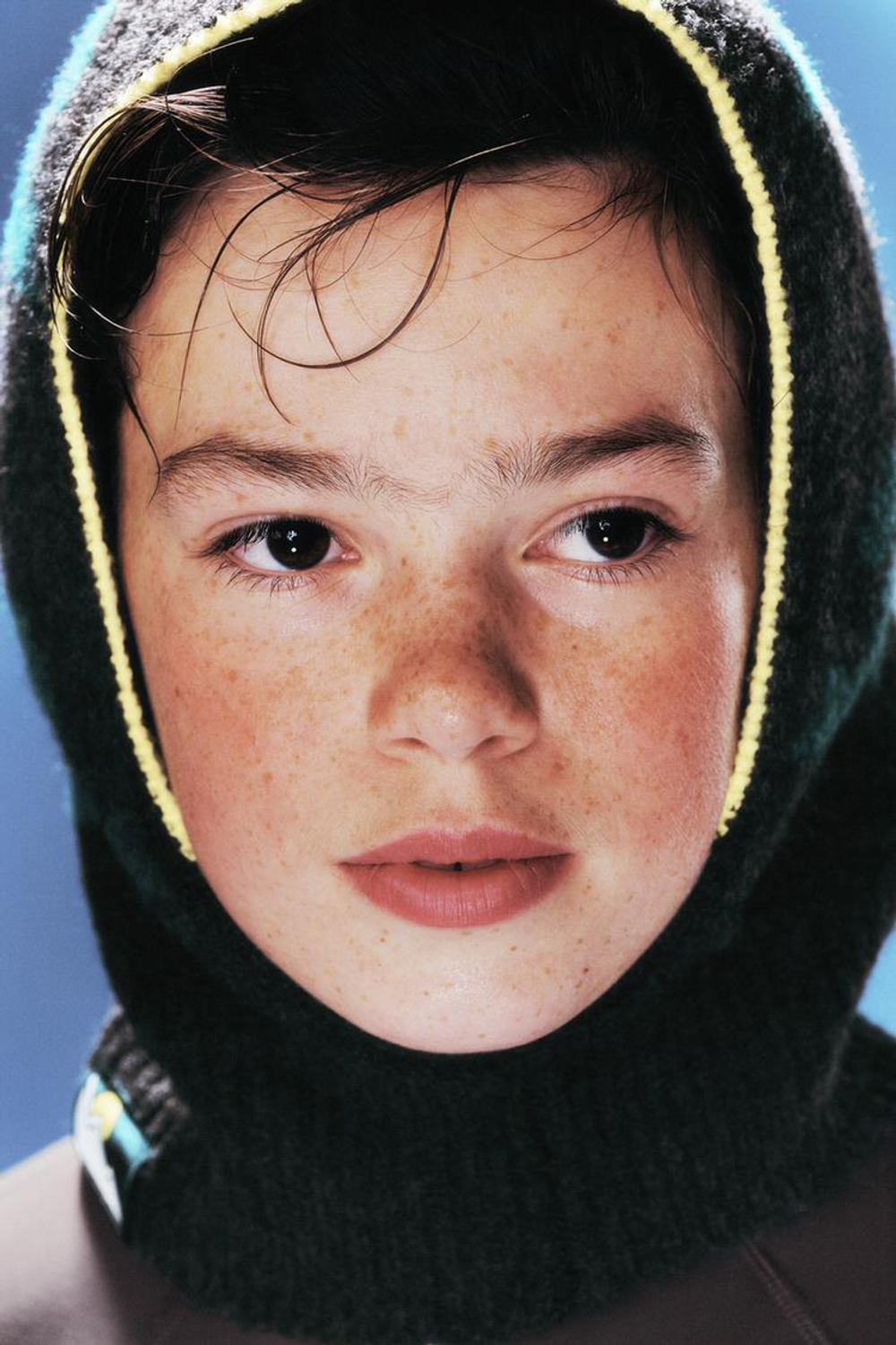 ZARA БАЛАКЛАВА С ПРИНТОМ, ЧЕРНЫЙ