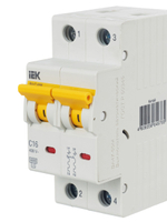 KARAT Автоматический выключатель ВА47-60M 2P C 16А 6кА IEK