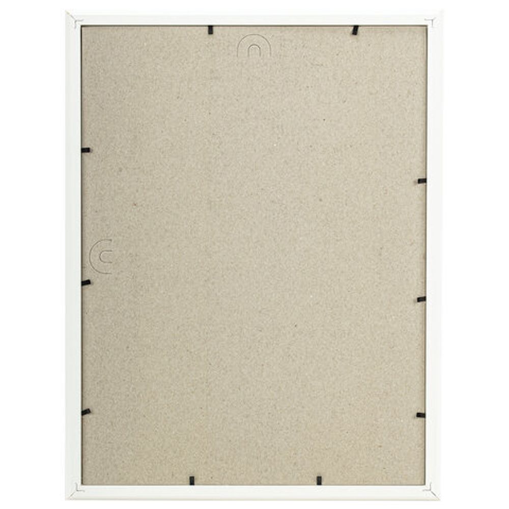 Рамка 30х40 см небьющаяся, аналог IKEA, багет 21 мм, МДФ, BRAUBERG "Idea", белая, 391372