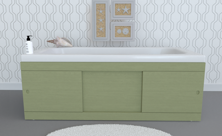 Экран под ванну раздвижной TR-4-435 оливковое дерево