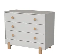 Комод Ice-cream 3 ящика (светло-серый)