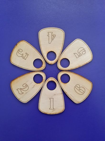Номерки деревянные (1-100)