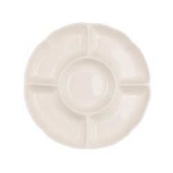 Менажница d 24 см 5 отделений белая фарфор P.L. Proff Cuisine [4]