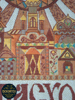 Набор декоративных гобеленовых салфеток Пасхальный город (32х32 см) 2шт