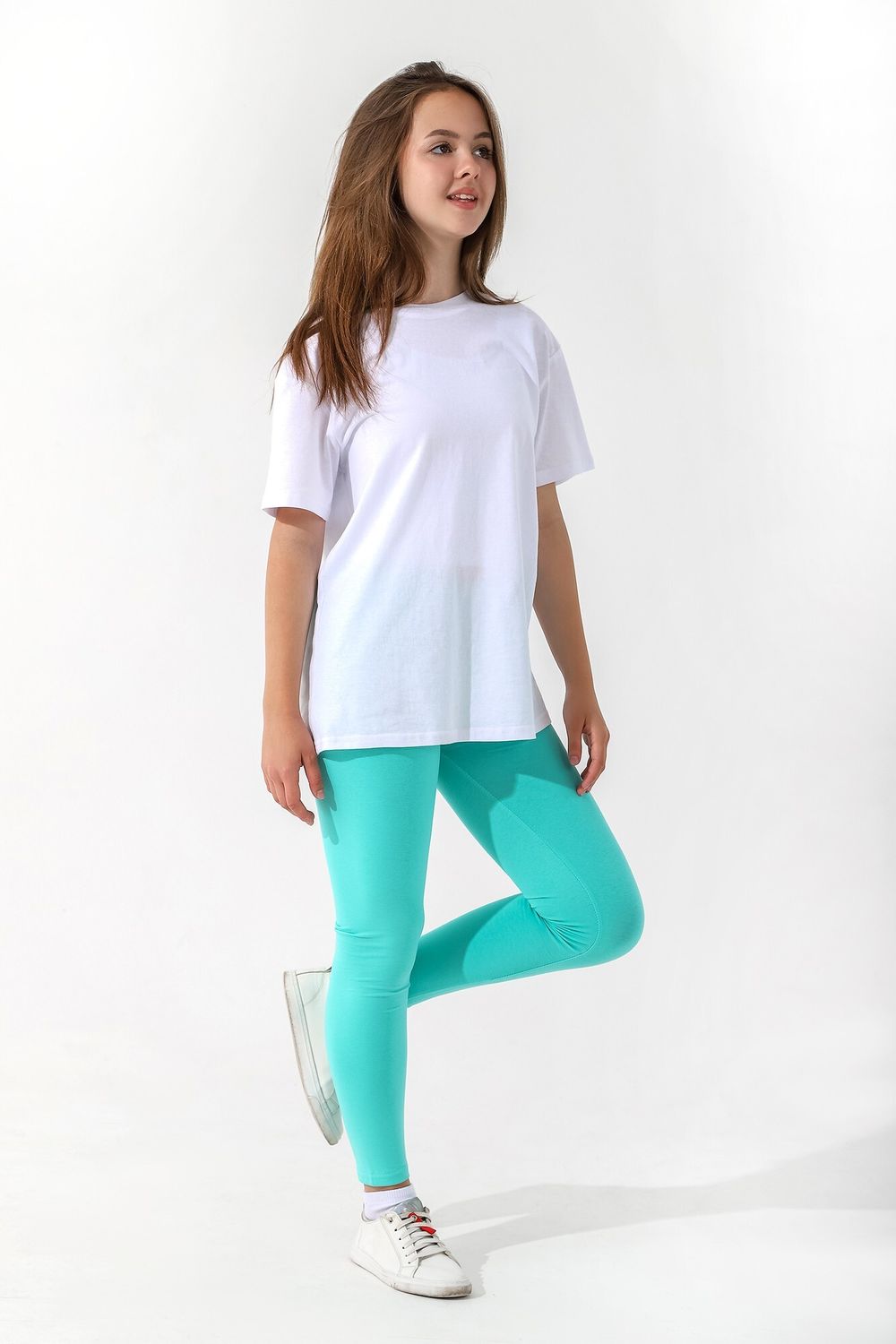 Брюки для девочки Легинсы №2 Виотекс МЕНТОЛОВЫЙ