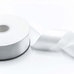 Лента Атласная 5см х 110м Полиэстер класс А (Белый)