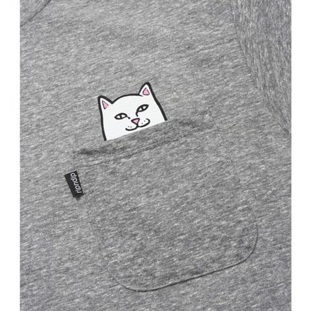 Футболка Ripndip SP24 Lord Nermal S/S Pocket Tee Heather Grey