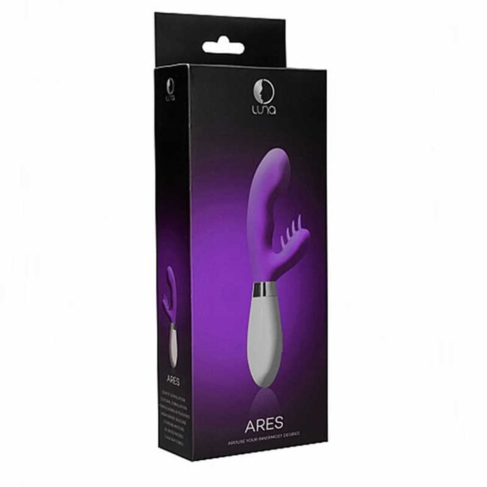 Вибратор с большой головкой для стимуляции точки G и клитора Ares LUNA 016 (фиолетовый) (Цвет: фиолетовый)