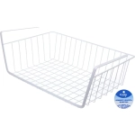 Корзина металлическая подвесная «ФАРГО», цвет белый, 40*24.5*14,5см (лейбл)
