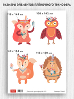 Трансфер для декупажа переводной рисунок для поверхностей детский 032