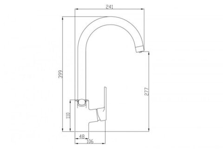 Смеситель Steel Hammer SH 901 SATIN для кухонной мойки