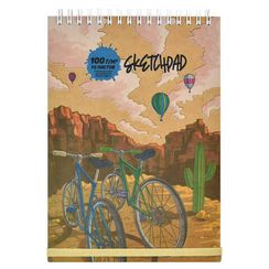 Скетчпад А5, 70 л, застёжка-резинка, блок - белый офсет, 100 г/м², арт. 61207