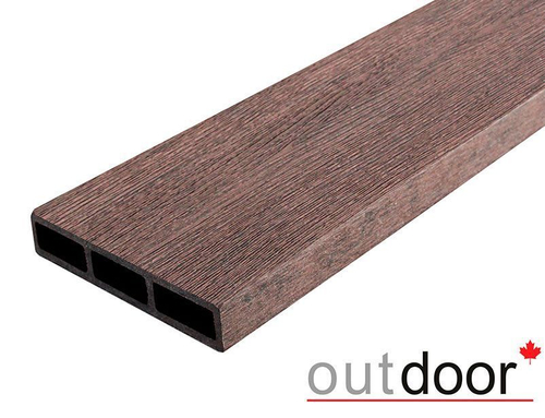 Доска ДПК Outdoor 115*22*3000 мм. STORM BROWN коричневая микс