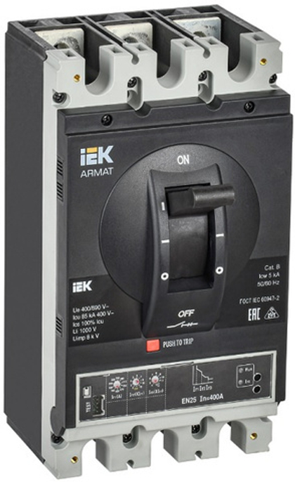 Автоматический выключатель в литом корпусе IEK AR-MCCB-3H-085-0400A-ELSC