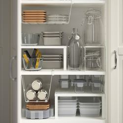 IKEA 365+ Контейнер для пищевых продуктов, прямоугольный/нержавеющая сталь, 1,0 л