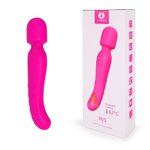 Ярко-розовый двусторонний вибратор IRIS с нагревом (Цвет: ярко-розовый)