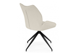 Стул на металлокаркасе Woodville Miranda 360 крутящийся beige, black, ножки черные