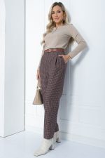 Брюки Джиллиан (коричнево-бордовые) Б12118 LT Collection