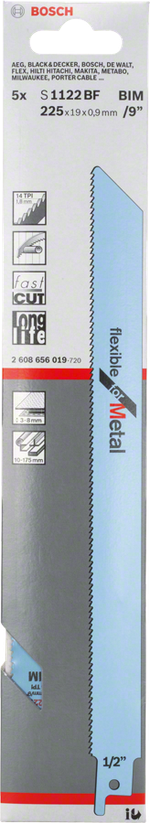 Пильное полотно по металлу S 1122 BF BOSCH 2608656019