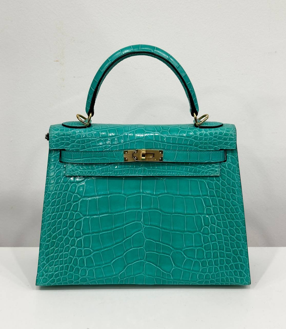 Сумка Hermes из кожи крокодила 25 см, арт. 466225386