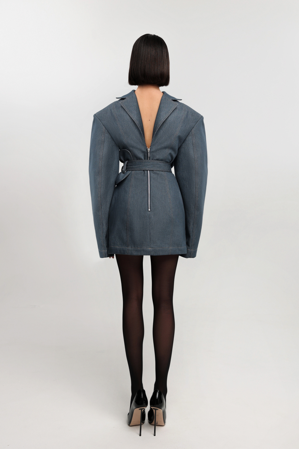 Платье из денима мини