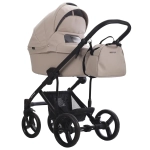 Коляска 2в1 Bebetto MAGNUM LIGHT PRO light pro 01 (св.бежевая кожа)