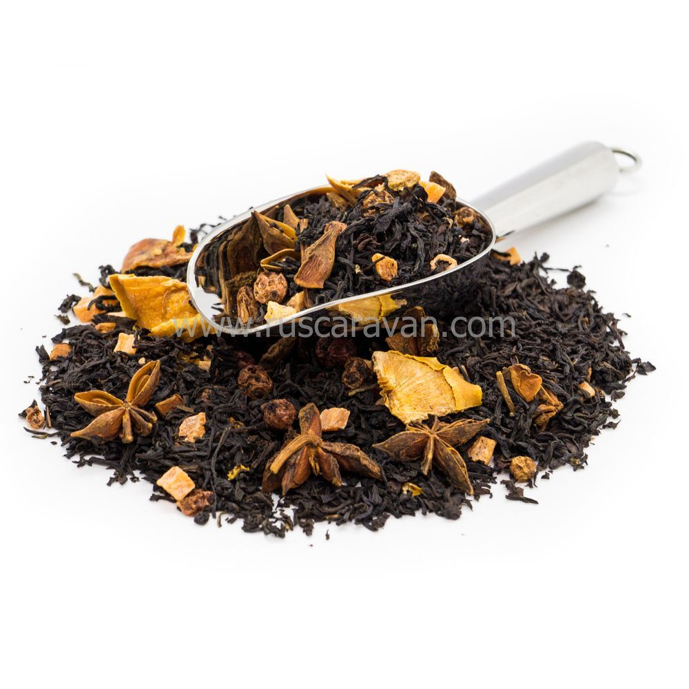 7762D Чай черный ароматизированный "Горячее очарование"