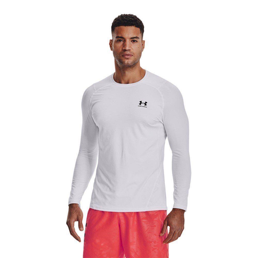Футболка Under Armour Heatgear Armour Fitted LS White