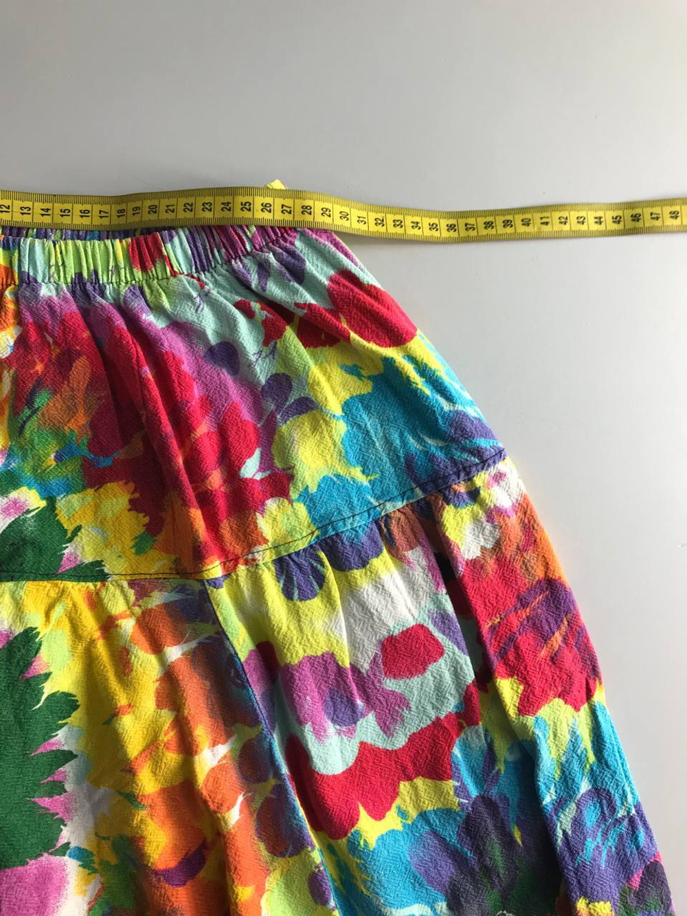 Бриджи с ярким принтом, визуально 42/44 размер