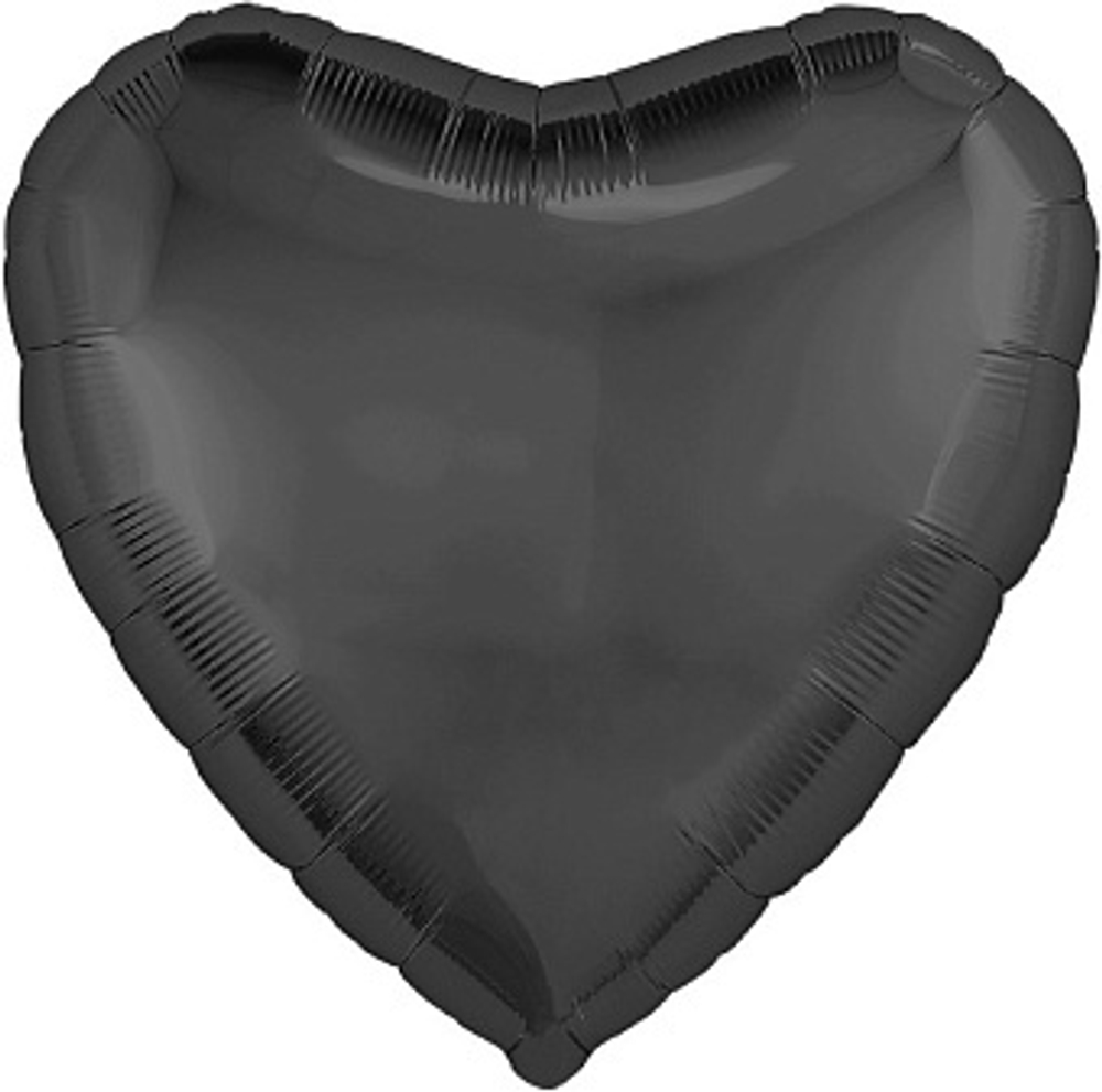 Р 30" Сердце Графит 70 см.