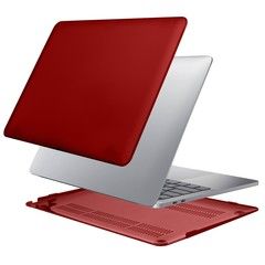 Чехол матовый Hardshell Case Marble для Macbook Pro 13.3" (2016-2020); Pro 13.3" М1 (2020) и Pro 13.3" М2 (2022) (A1706; A1708; A1989; A2159; A2251; A2289; А2338) (Wine Red) (Бордовый)