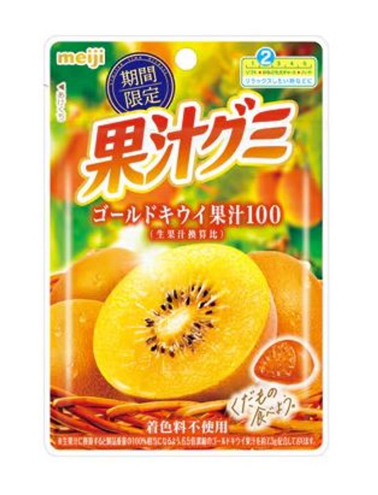 Мармелад жевательный с коллагеном Киви Голд Meiji, 47 гр